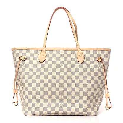 Louis Vuitton Damier Azur Neo Neverfull MM Rose Ballerine 3 of 10