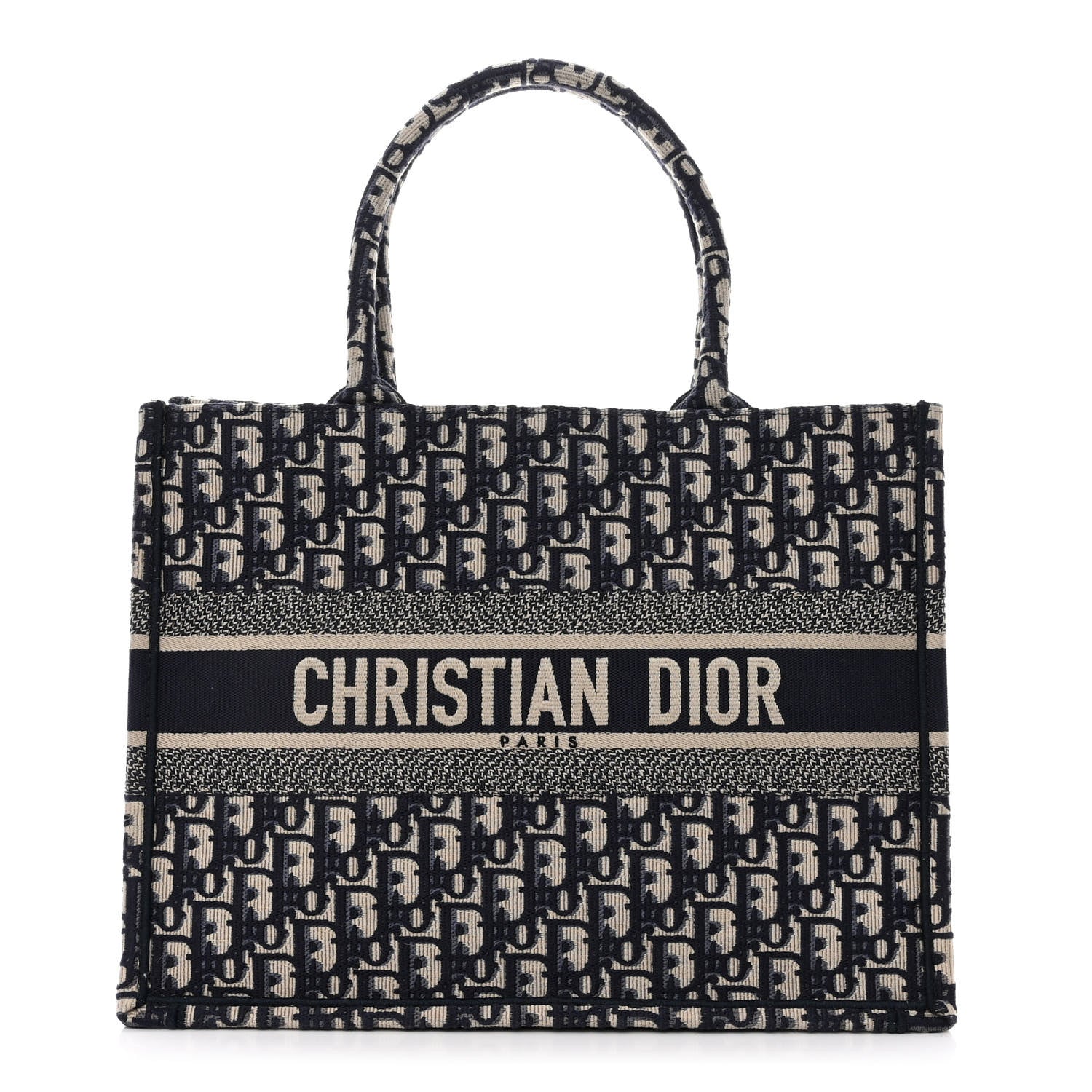 Christian Dior Oblique Medium Book Tote Blue Multicolor 1 of 10