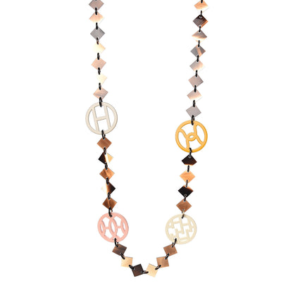 Hermes Buffalo Horn Lacquer Deva Necklace 1 of 6