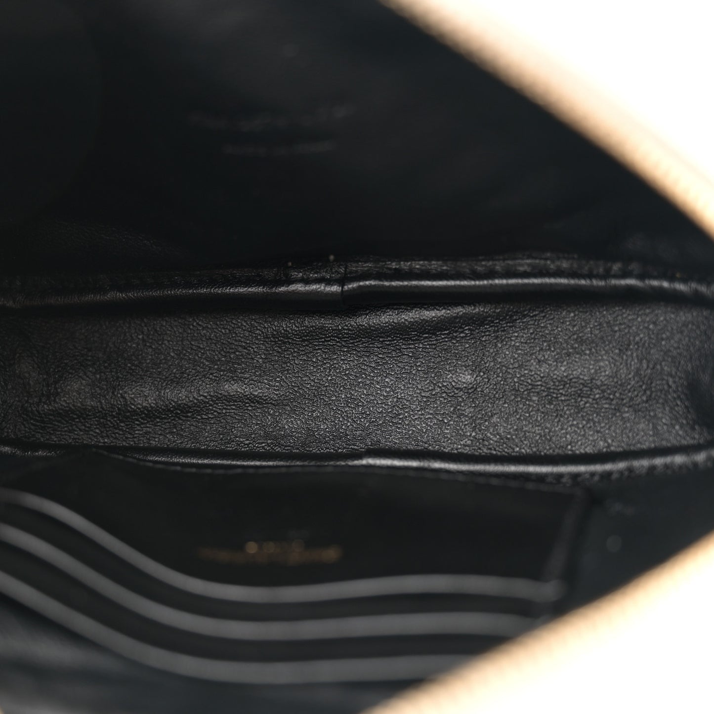 Grain De Poudre Matelasse Monogram Mini Lou Camera Bag Crema Soft
