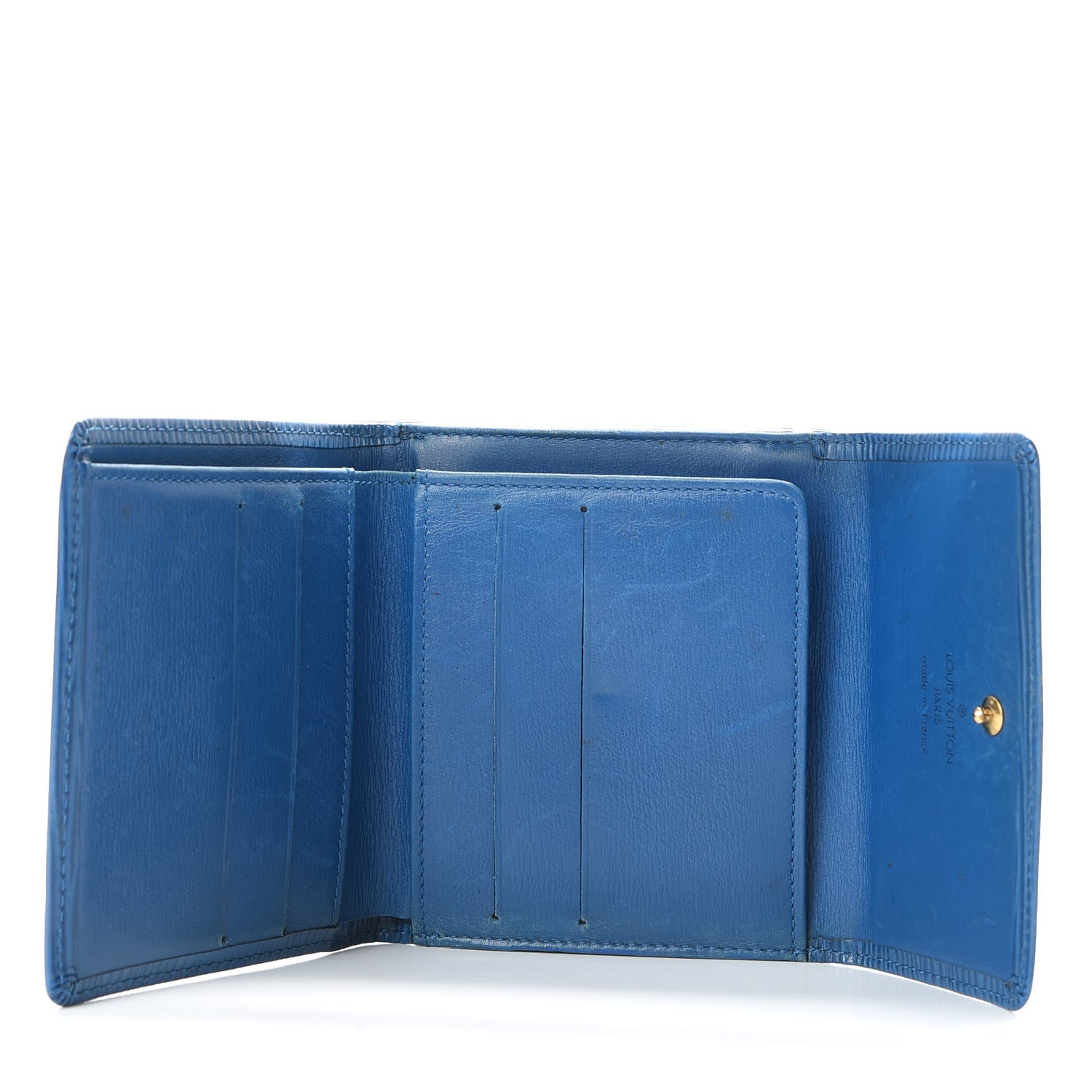 Louis Vuitton Epi Elise Wallet Cyan 6 of 8