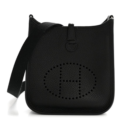 Hermes Taurillon Clemence Evelyne TPM Black 1 of 12
