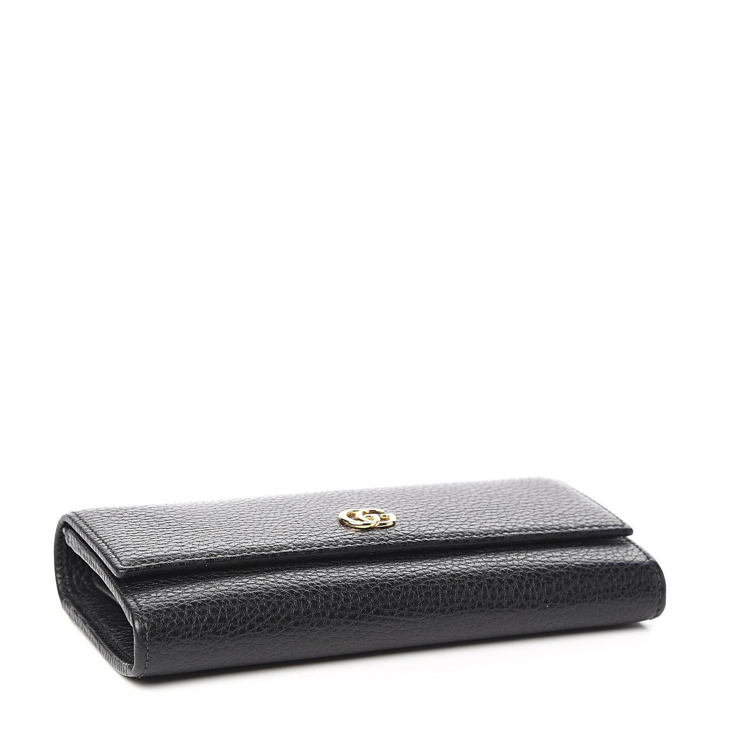Dollar Calfskin GG Marmont Continental Wallet Black