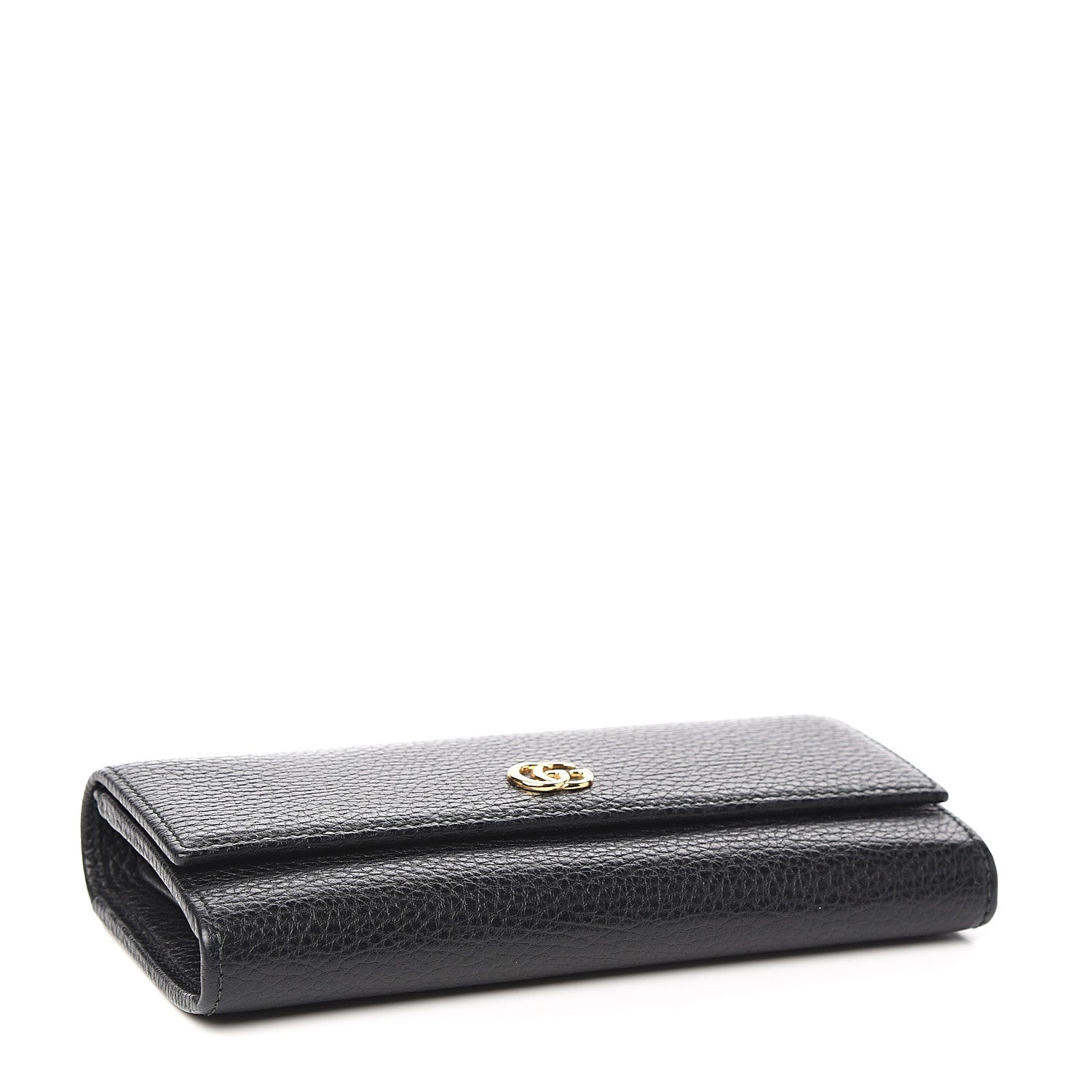 Gucci Dollar Calfskin GG Marmont Continental Wallet Black 3 of 9