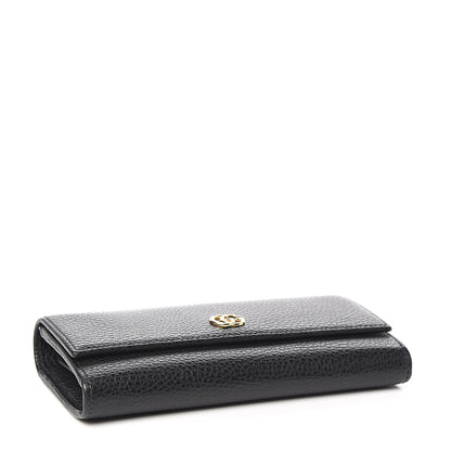 Gucci Dollar Calfskin GG Marmont Continental Wallet Black 3 of 9