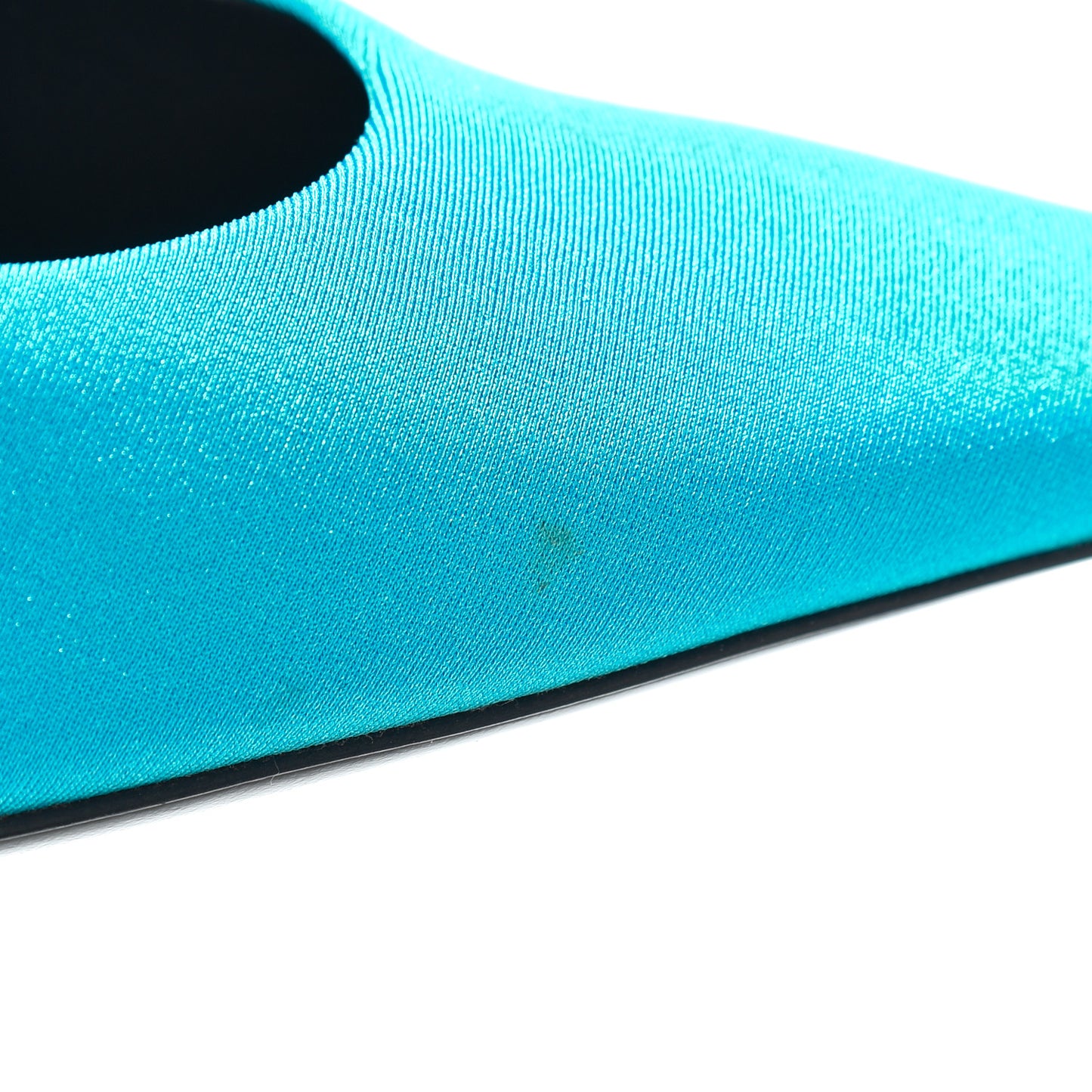 Spandex Knife Pointed 110mm Pumps 36.5 Bleu Turquoise