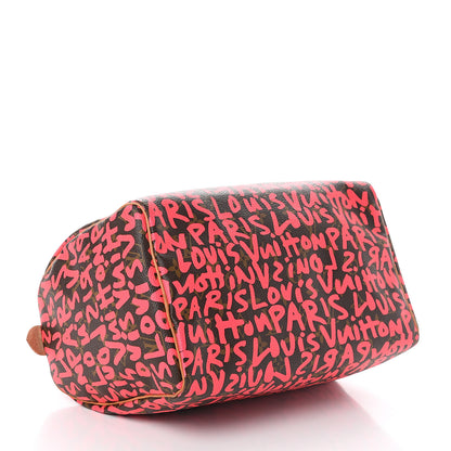 Louis Vuitton Monogram Graffiti Speedy 30 Fuchsia 3 of 9