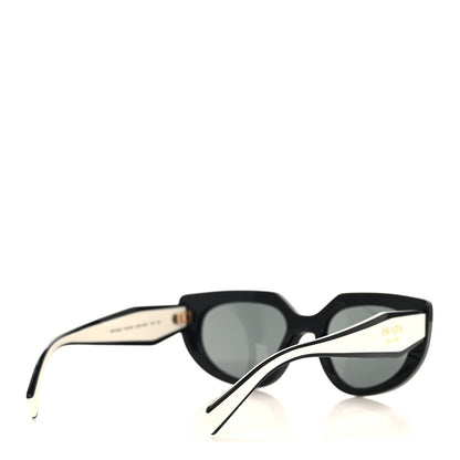 Prada Acetate Sunglasses SPR D02 Black White 4 of 7
