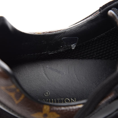 Louis Vuitton Suede Monogram Run Away Sneakers 38.5 Black 9 of 10