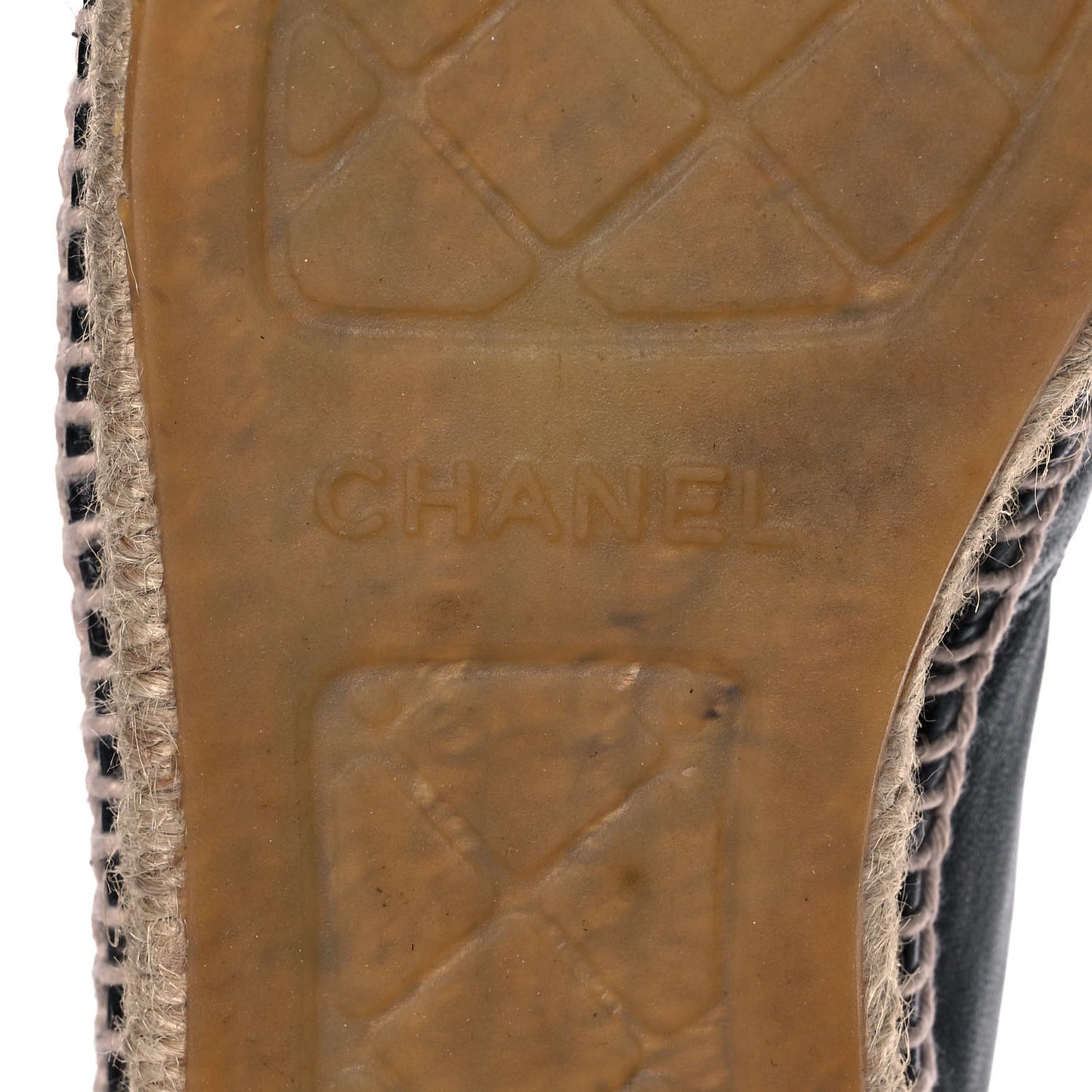 Lambskin CC Espadrilles 38 Black