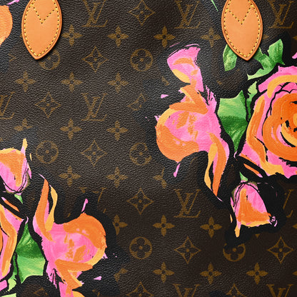 Louis Vuitton Monogram Roses Neverfull MM 7 of 10