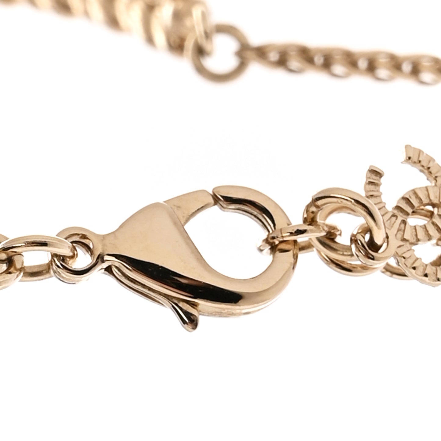 Crystal Wheat CC Choker Necklace Gold