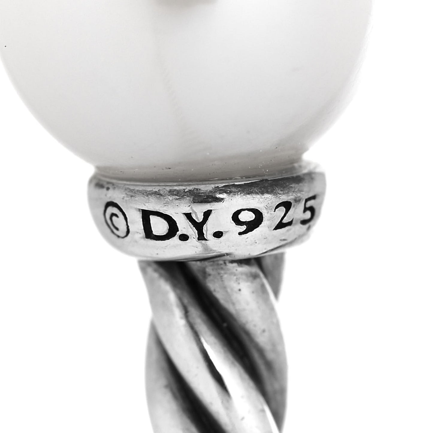 Sterling Silver Diamond Pearl 9mm Solari Bracelet