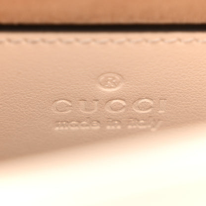 Gucci Calfskin Matelasse Mini GG Marmont Top Handle Shoulder Bag White 6 of 16