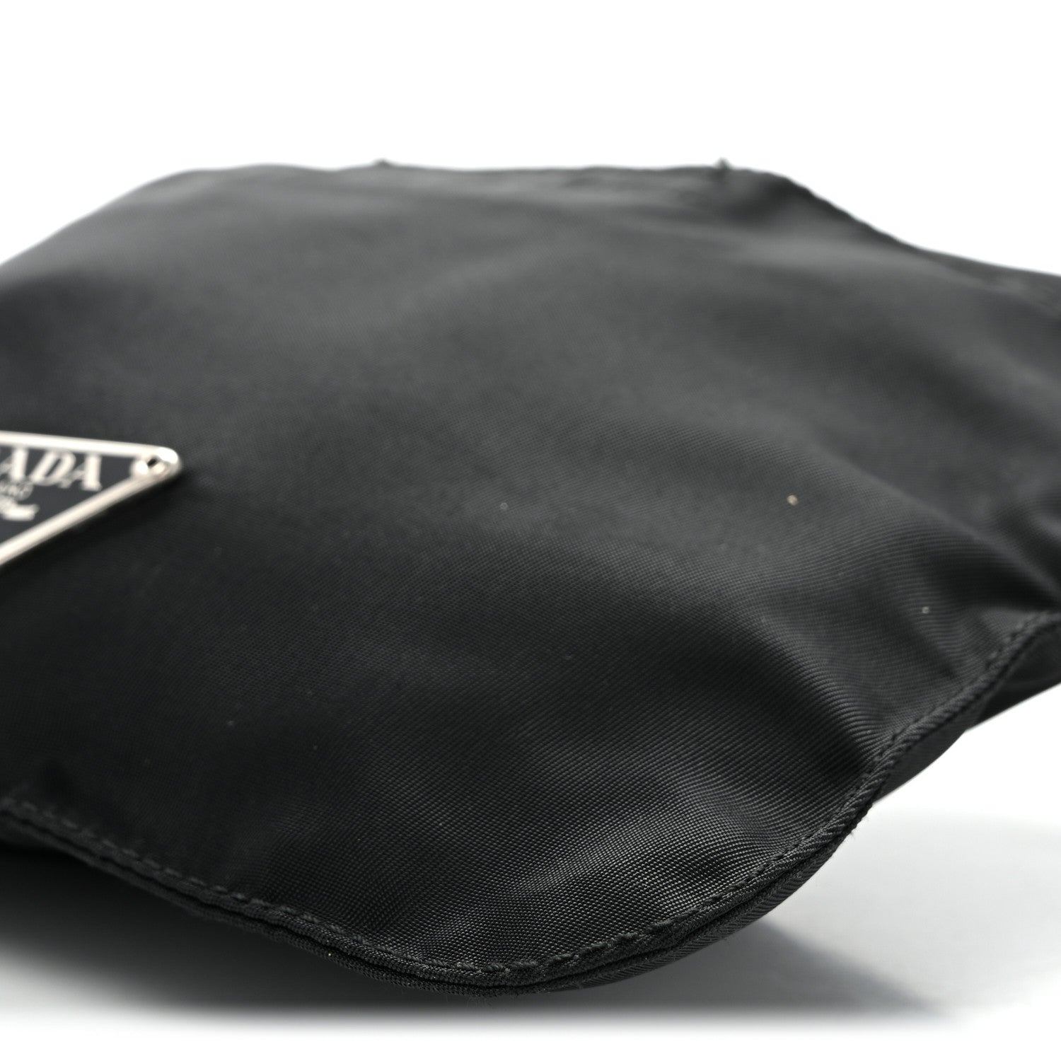 Prada Nylon Mini Flat Messenger Bag Black 9 of 11