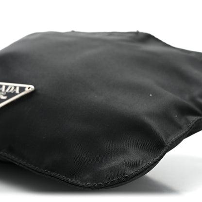 Prada Nylon Mini Flat Messenger Bag Black 9 of 11