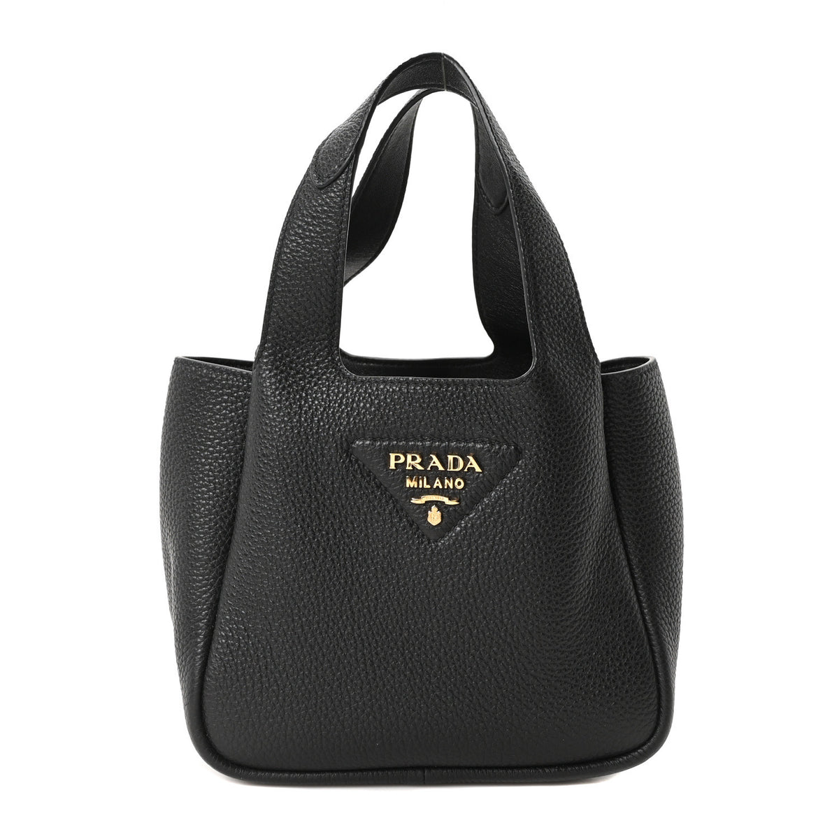 Prada Vitello Daino Soft Mini Dynamique Tote Black 1 of 10