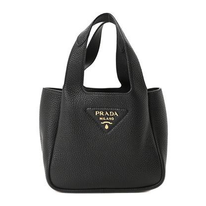 Prada Vitello Daino Soft Mini Dynamique Tote Black 1 of 10