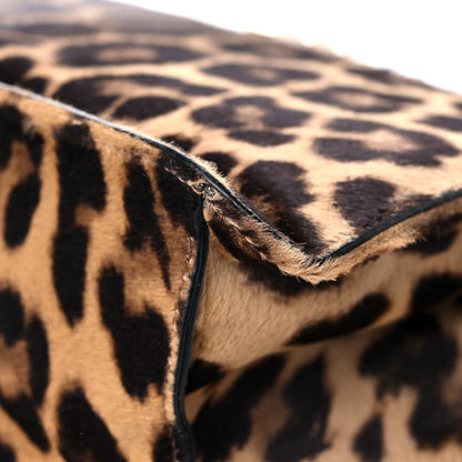Valentino Garavani Calf Hair Leopard Print Large Glam Lock Rockstud Flap 9 of 13