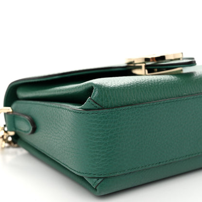 Gucci Dollar Calfskin Interlocking G Crossbody Bag Emerald 9 of 10