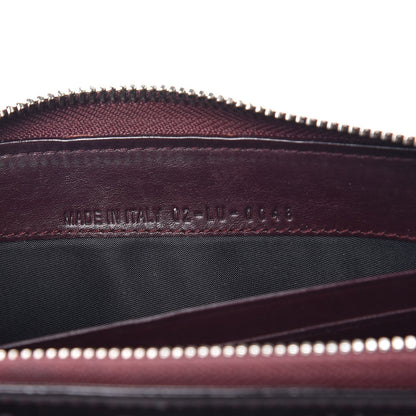 Christian Dior Patent Ultimate Voyageur Zip Around Wallet Bordeaux 7 of 10