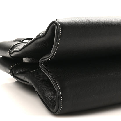 Christian Dior Calfskin Belted Pants Shoulder Bag Black 9 of 10