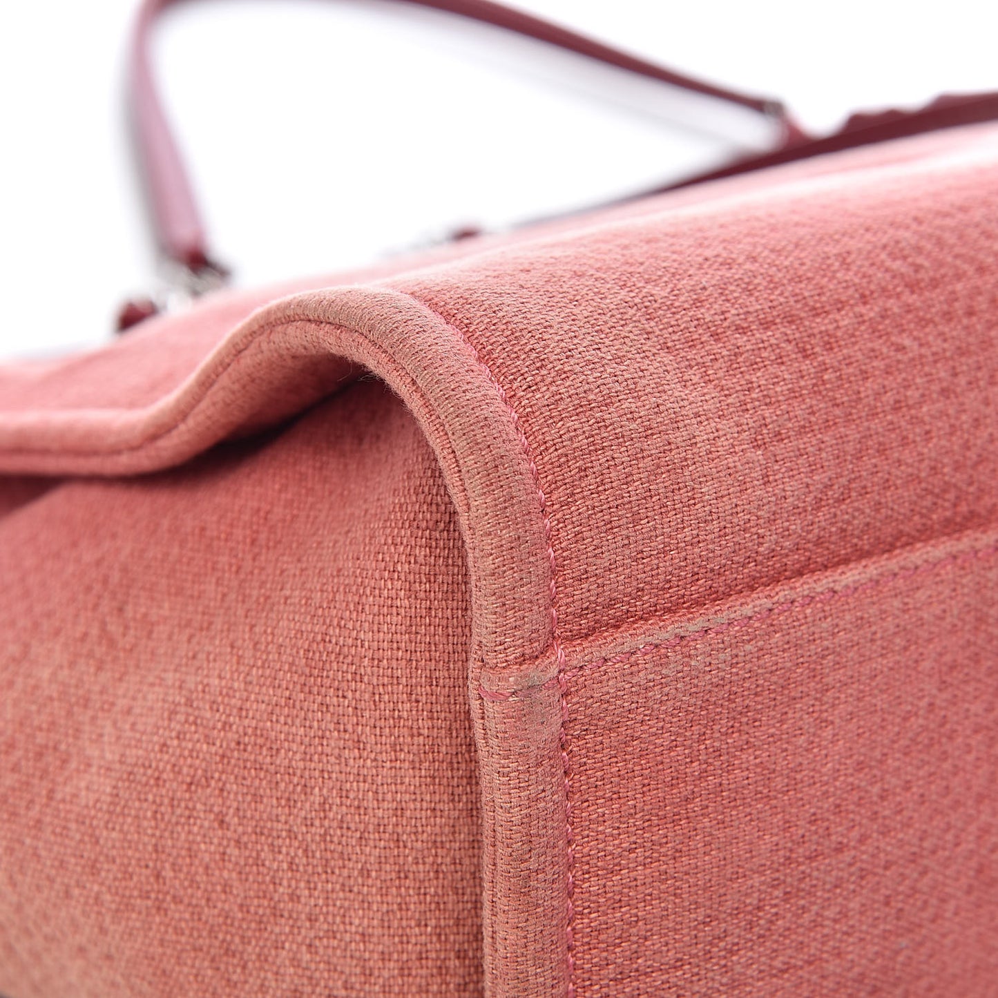 Canvas Small Deauville Tote Red