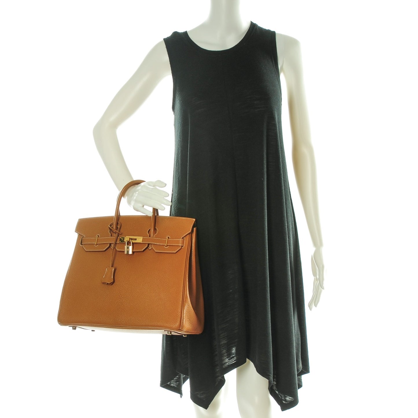 Chevre De Coromandel HAC Birkin 32 Caramel