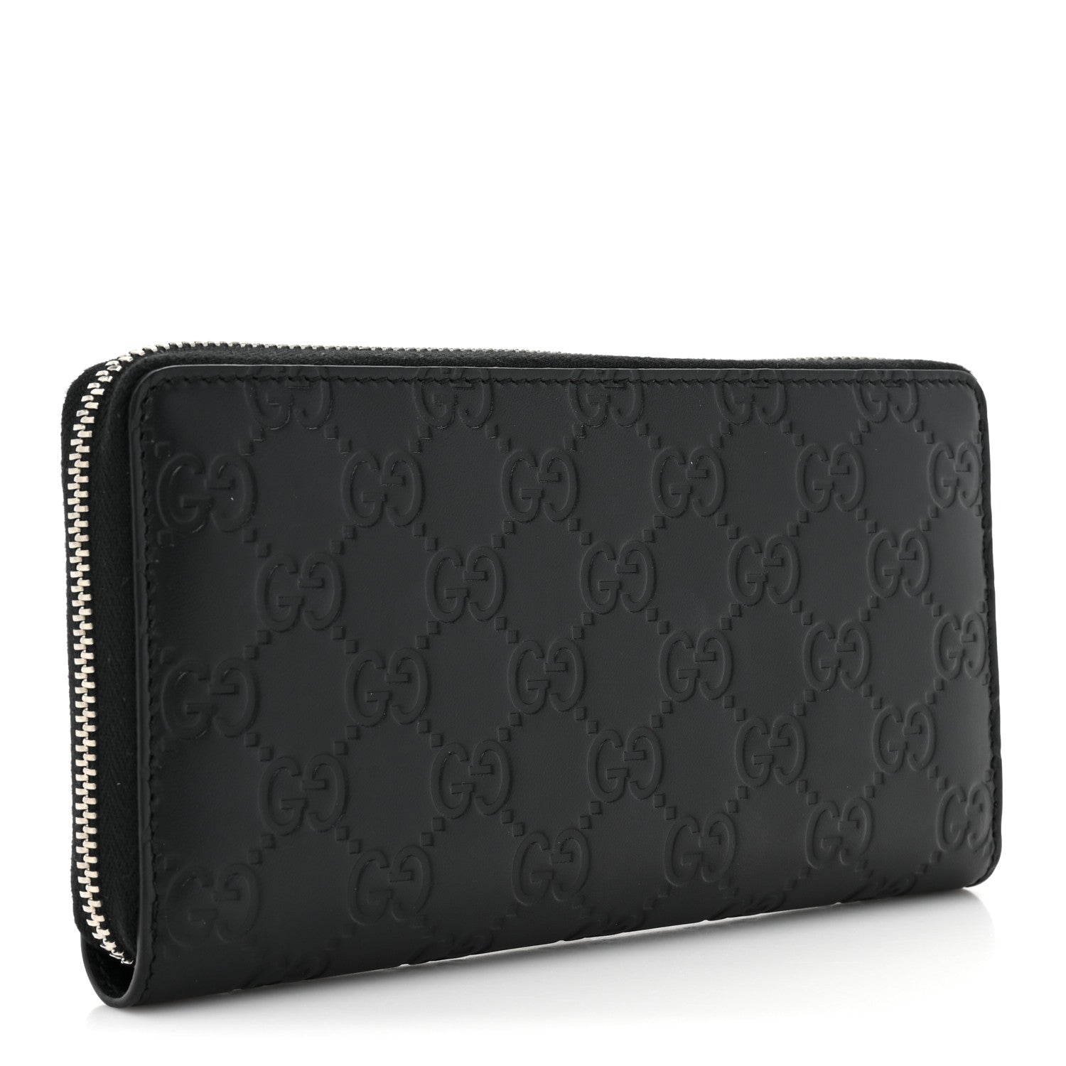 Gucci Guccissimma Signature Dorian Zip Around Wallet Black 3 of 13