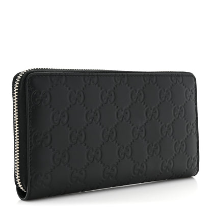 Gucci Guccissimma Signature Dorian Zip Around Wallet Black 3 of 13