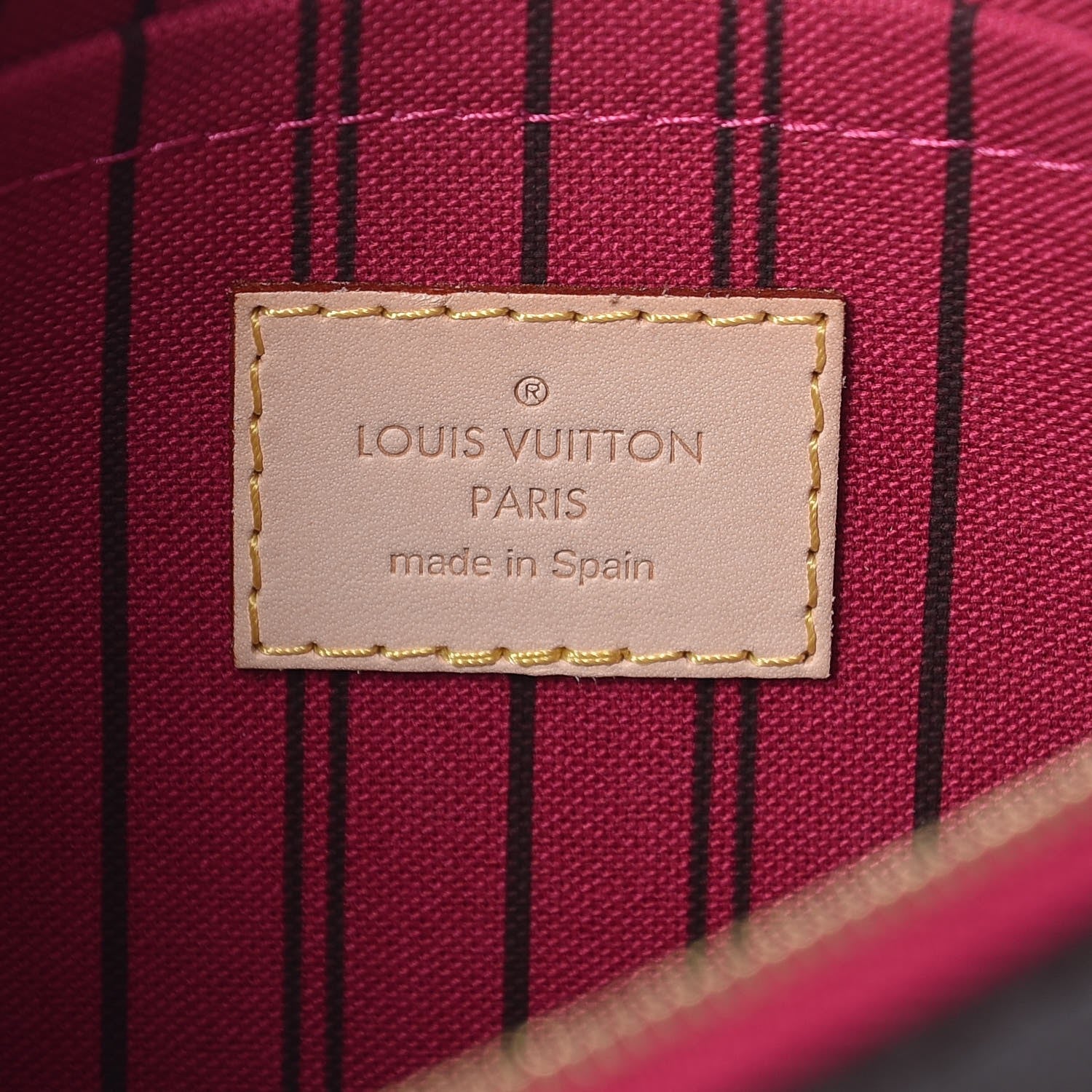 Louis Vuitton Monogram Neverfull MM GM Pochette Pivoine 6 of 7