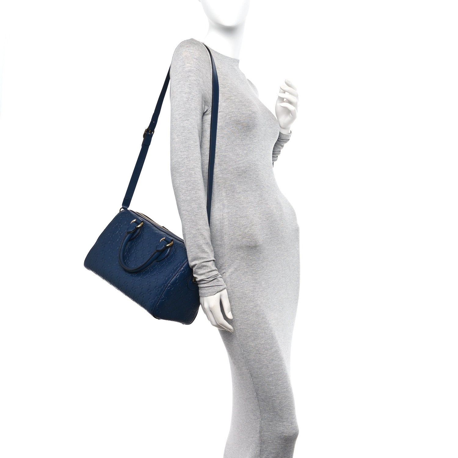 Gucci Guccissima Signature Boston Blue 2 of 13