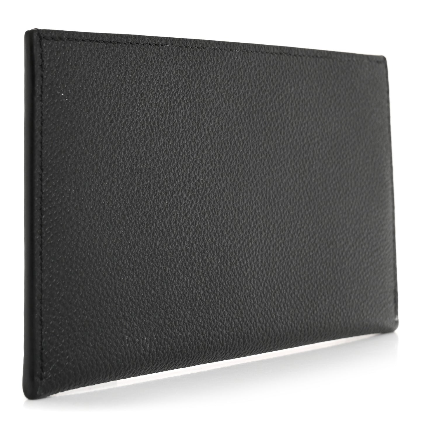 Calfskin Felicie Chain Wallet Card Holder Insert Black