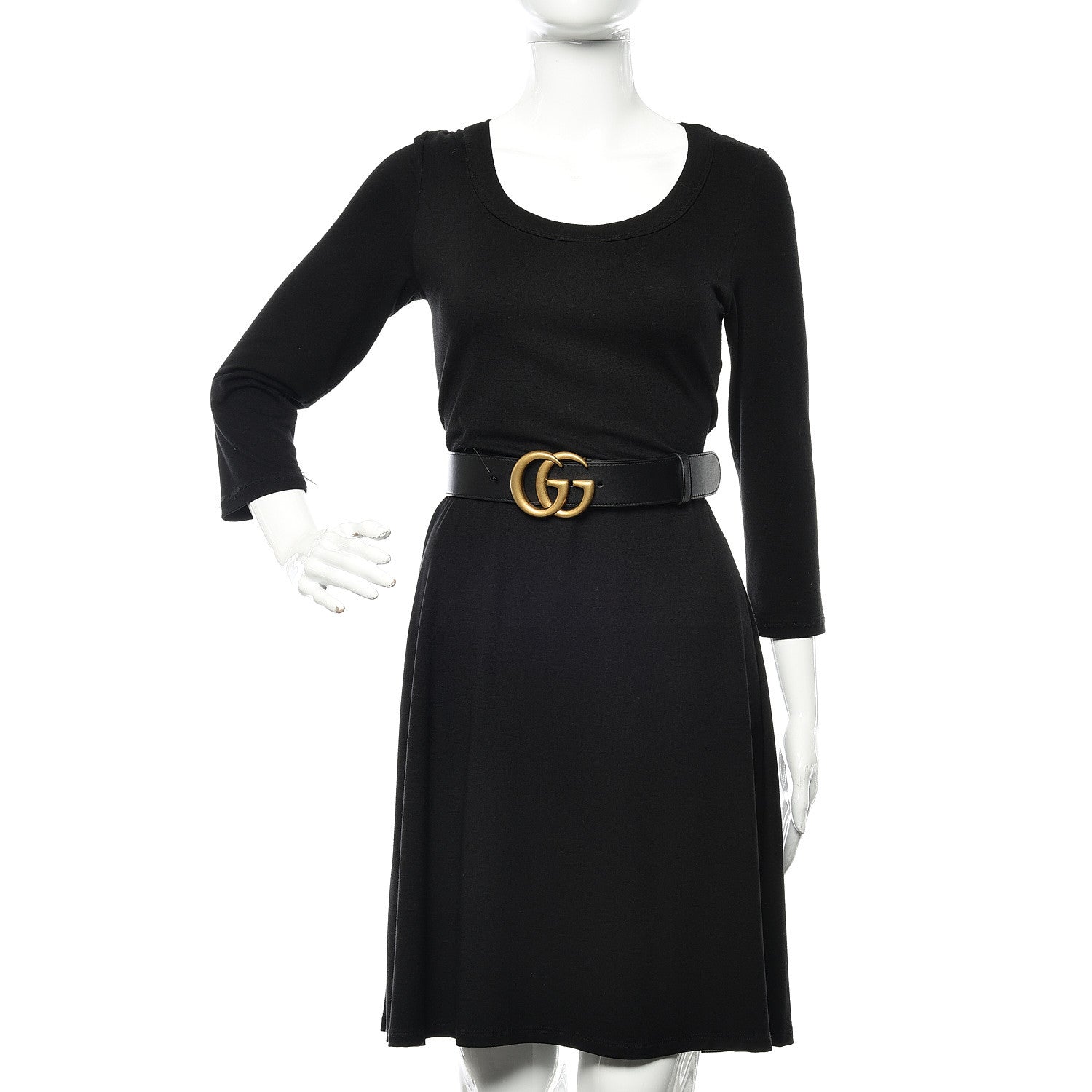 Gucci Calfskin Double G 40mm Belt 80 32 Black 2 of 7