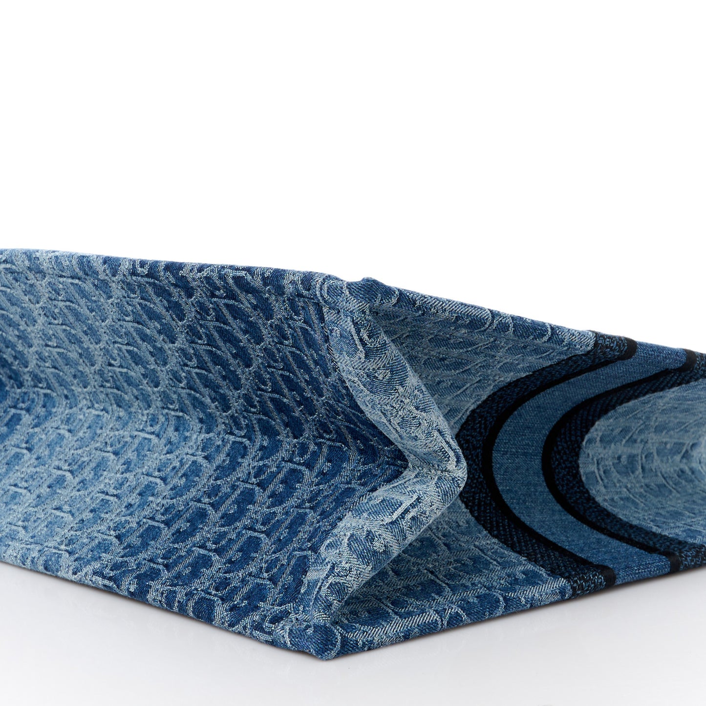 Oblique Denim Large Book Tote Blue