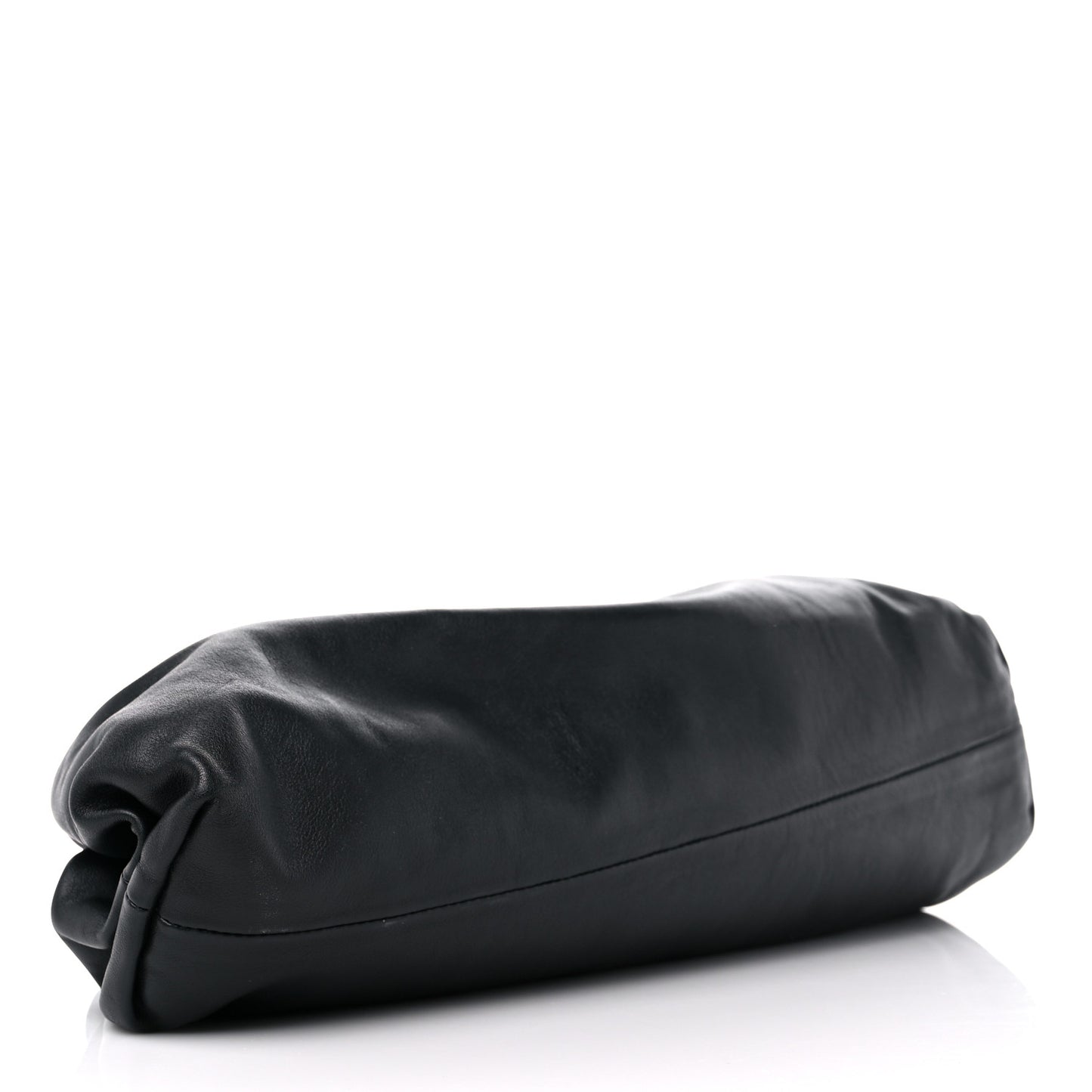 Smooth Butter Calf The Pouch Oversized Clutch Black