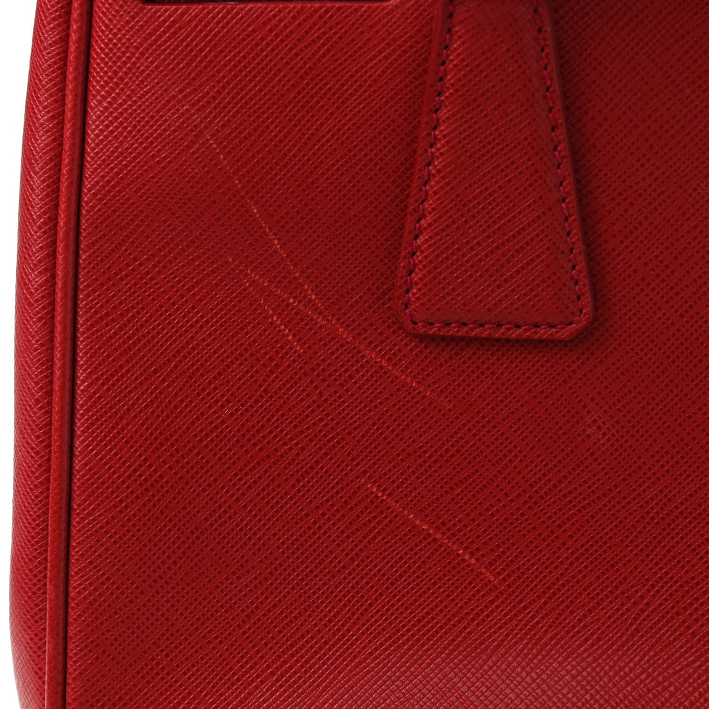 Saffiano Small Galleria Double Zip Tote Fuoco