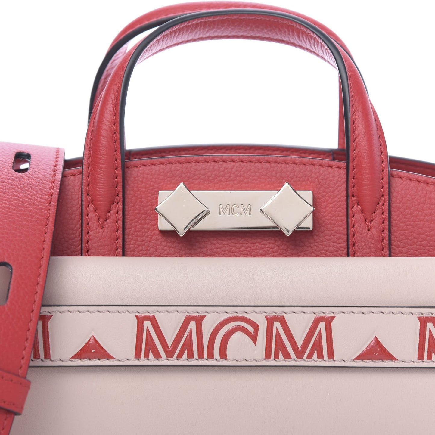 Calfskin Mini Milano Tote Ruby Red Rose Dust