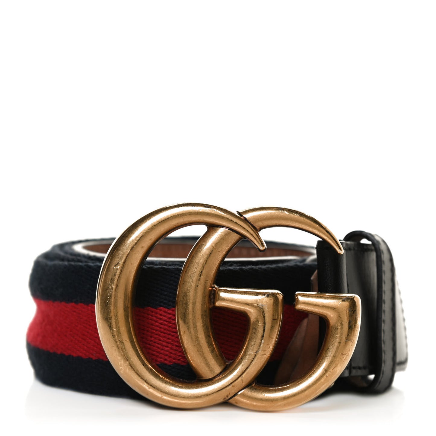 Nylon Calfskin Double G Web 40mm Belt 90 36 Blue Red Black