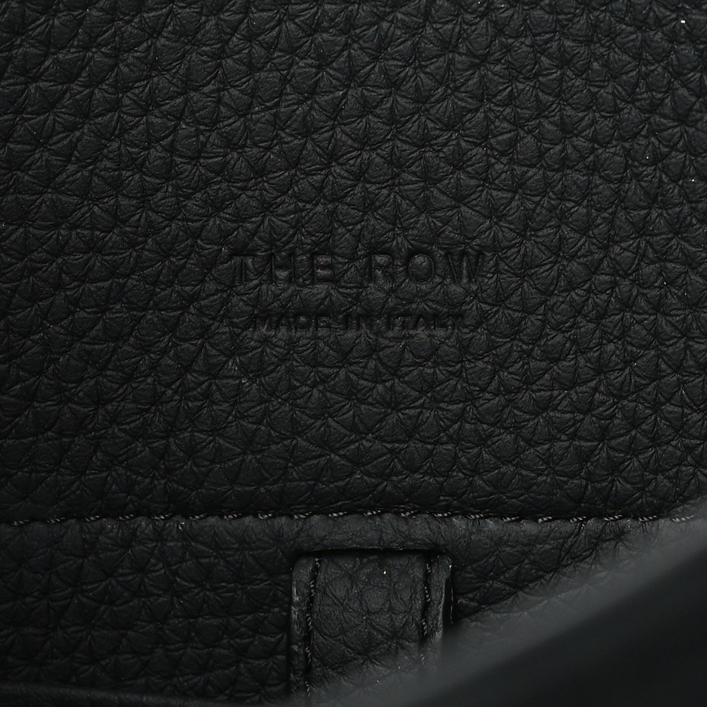 Grained Calfskin Soft Margaux 10 Bag Black