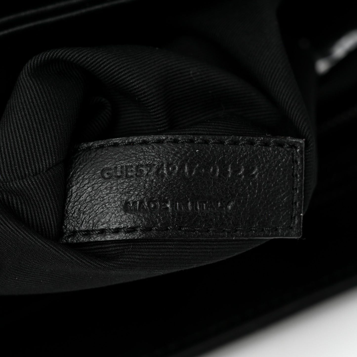Calfskin Y Quilted Monogram Monochrome Large Loulou Chain Satchel Black