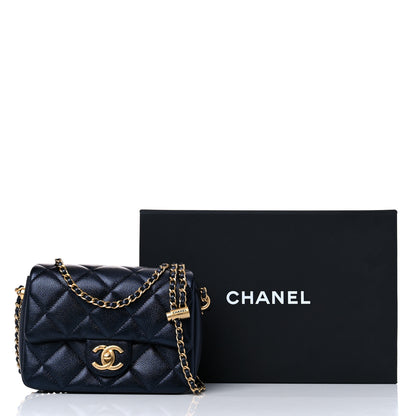 Chanel Iridescent Caviar Quilted Mini My Perfect Flap Black 10 of 10
