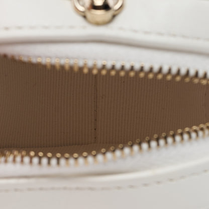 Chanel Lambskin Quilted CC In Love Heart Coin Purse With Chain White 5 of 7