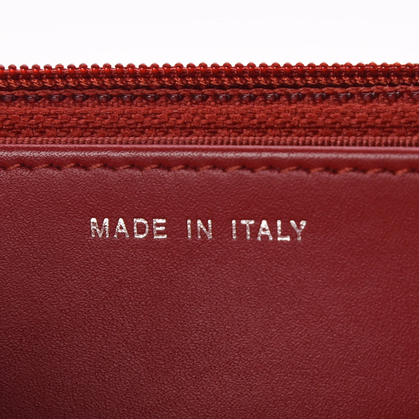 Caviar Quilted Wallet on Chain WOC Red
