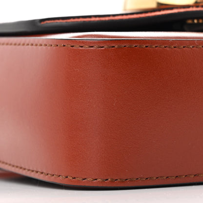 Chloe Shiny Calfskin Suede Mini C Double Carry Sepia Brown 9 of 10