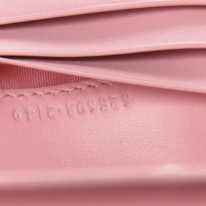 Gucci Calfskin Matelasse GG Marmont Mini Wallet On Chain Wild Rose 8 of 10