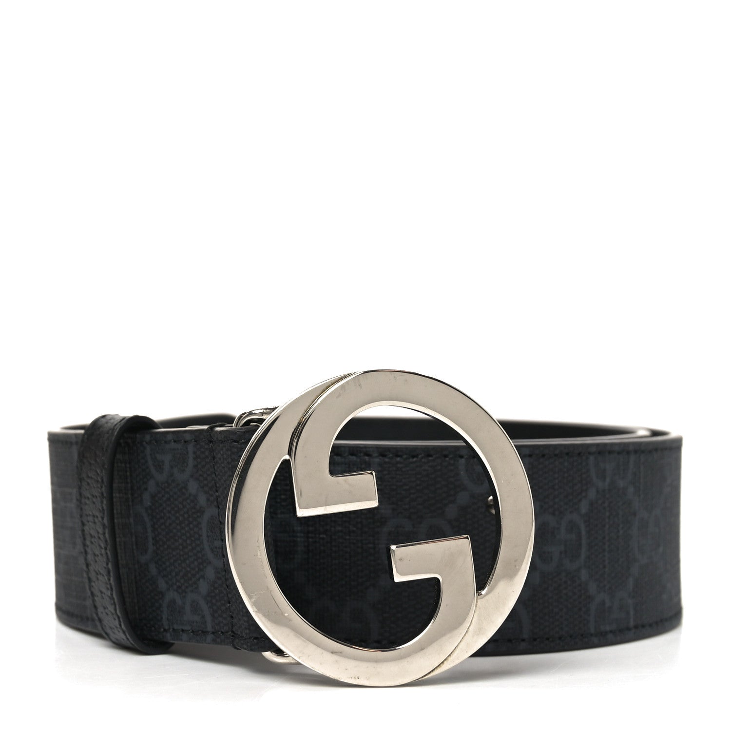 Gucci GG Supreme Monogram Blondie 40mm Belt 85 34 Black 1 of 5