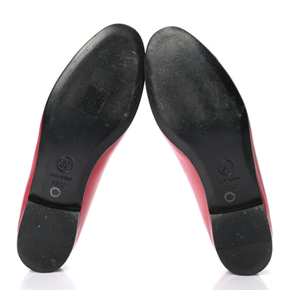 Chanel Lambskin Cap Toe Ballerina Flats 37.5 Red 5 of 7