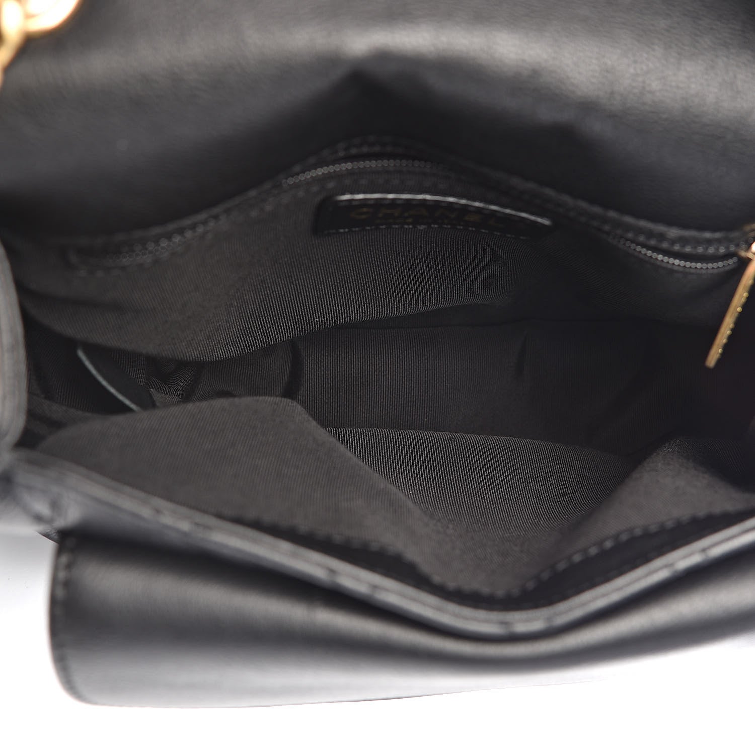 Chanel Grained Calfskin Quilted Messenger Flap Black 5 of 10