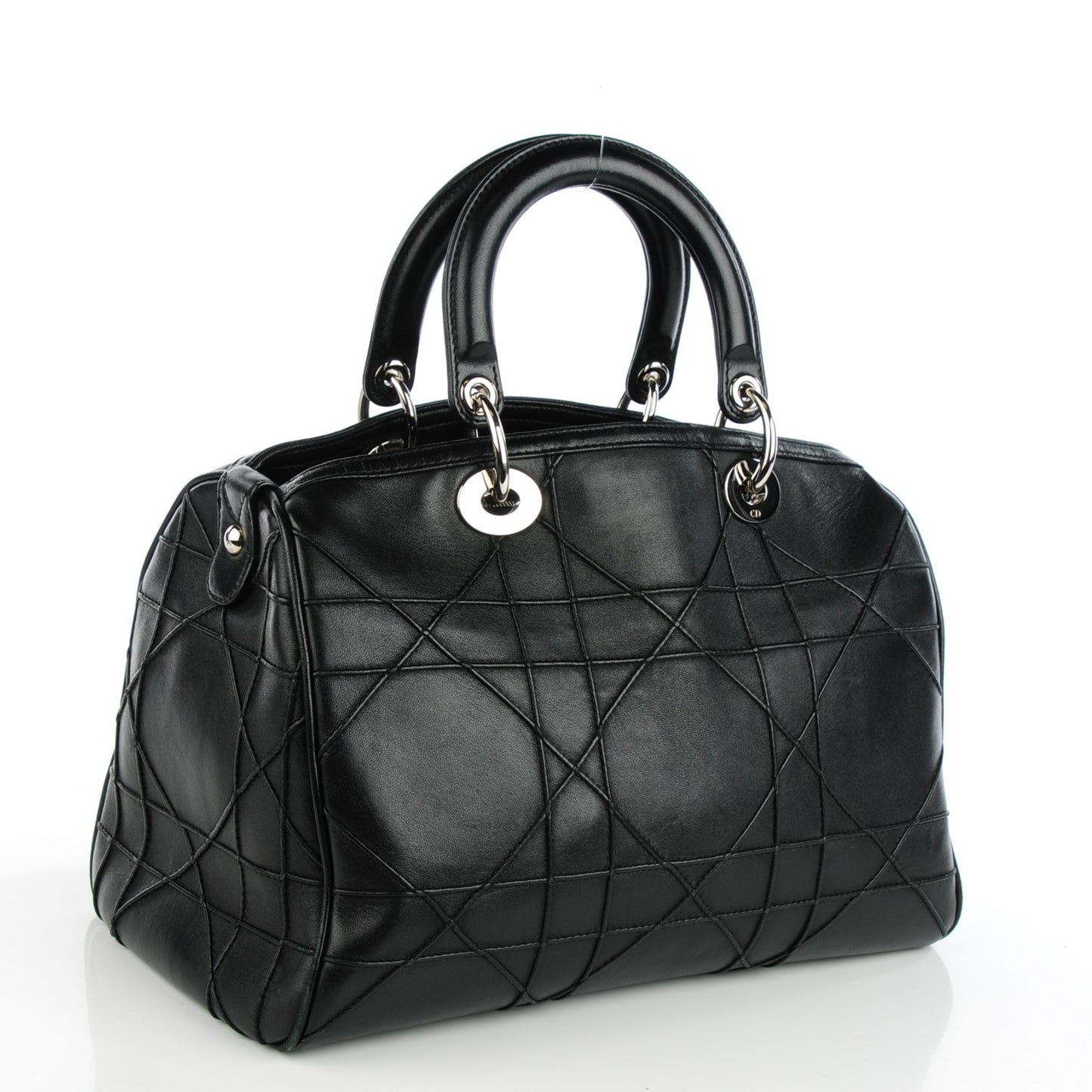 Lambskin Cannage Granville Polochon Black
